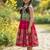 pink pavadai frock with short jacket for girls