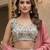  white sequins embroidered silk lehenga set choli with dupatta