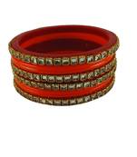 Kundan stud colour multi pack of 8 material acrylic bangle