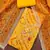 Yellow modal cotton bandhni unstitched dress material