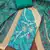 Turquoise modal cotton bandhni unstitched dress material