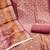 Pink cotton silk handwork unstitched dress material