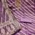 Lavender cotton silk embroidered unstitched dress material