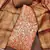 Brown cotton silk handwork unstitched dress material