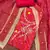 Red modal cotton bandhni unstitched dress material