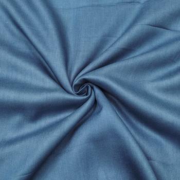 Blue cotton silk handwork unstitched dress material 4