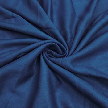 Blue silk cotton digital print unstitched dress material 4