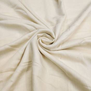 Cream silk cotton digital print unstitched dress material 4