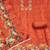 Rust silk cotton digital print unstitched dress material