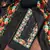 Black silk cotton digital print unstitched dress material