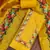 Yellow silk cotton digital print unstitched dress material