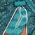 Teal cotton embroidered unstitched dress material