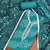 Teal cotton embroidered unstitched dress material