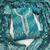 Teal cotton embroidered unstitched dress material