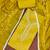 Lemon yellow cotton embroidered unstitched dress material