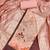 Peach banarasi modal digital print unstitched dress material