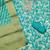 Turquoise banarasi modal digital print unstitched dress material