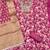 Pink banarasi modal digital print unstitched dress material