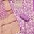 Lavender banarasi modal digital print unstitched dress material