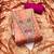 Peach organza digital print unstitched dress material