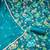 Turquoise modal cotton printed unstitched dress material