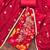 Red modal cotton printed unstitched dress material