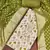 Green modal printed unstitched dress material