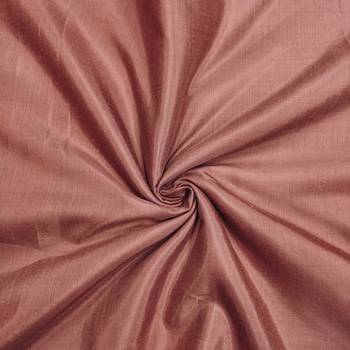 Brown cotton silk embellished unstitched dress material 4