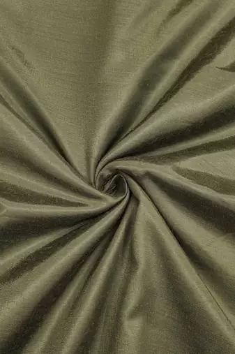 Green cotton silk embellished unstitched dress material