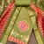 Green premium rayon cotton digital print unstitched dress material