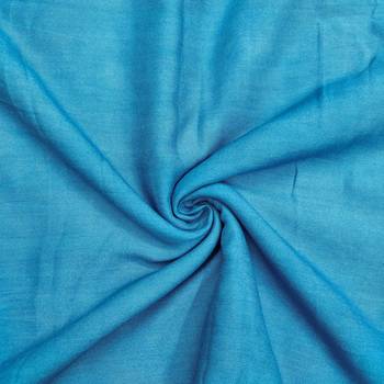 Blue premium rayon cotton digital print unstitched dress material 4