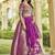 Deep Purple Embroidered Lehenga Choli with Dupatta