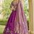 Deep Purple Embroidered Lehenga Choli with Dupatta
