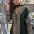 Green embroidered pakistani anarkali suit