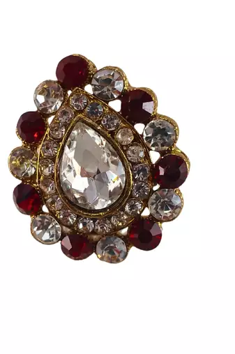 Multi stone stud brass ring /trendy adjustable stainless steel ring / adjustable ring with natural stones/