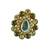 Multi stone stud brass ring / adjustable ring with stones/ sku-rin271 sku-rin271