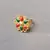 Multi stone stud brass ring