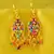Stone Moti Meenakari Beads Bali Earing