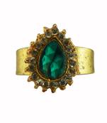 Multi stone stud brass ring