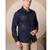Pier seven men's polycotton embroidered regular fit shirt - navy blue (pwy080)