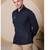 Pier seven men's polycotton embroidered regular fit shirt - navy blue (pwy080)