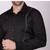 Pier seven men's cotton blended mix n match embroided slim fit shirt - black (pwy019)