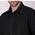 Pier seven men's cotton striped pleated yoke regular fit shirt - black (pwy054)