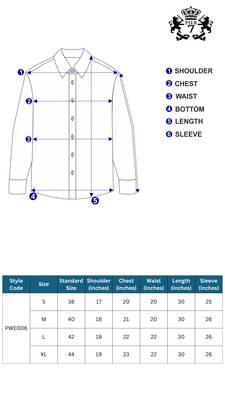 Pier seven ethnic polycotton embroidered slim fit shirt for men - navy (pwe006) 5