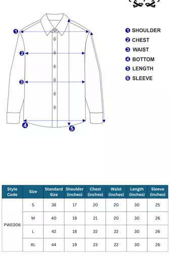 Pier seven ethnic polycotton embroidered slim fit shirt for men - navy (pwe006)
