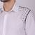 Pier seven embroidered cotton blend men's slim fit full sleeve shirt- white (pwy013)