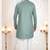 green silk embroidered sherwani and trouser