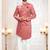 pink silk embroidered sherwani and trouser