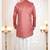 pink silk embroidered sherwani and trouser