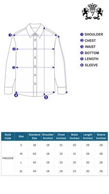 Pier seven mirror hand embroidered 100% cotton men's slim fit full sleeve shirt - navy (pwe009) 4